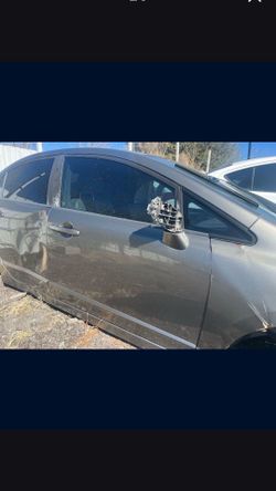 Front Passenger Door fits 06-11 Honda Civic Sedan Galaxy Gray