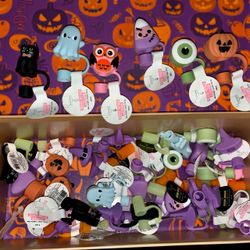 Halloween Novelty Straw Covers Set