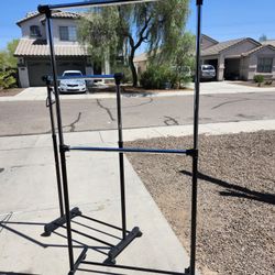 1 Adjustable Lightweight Rolling Clothing Rack