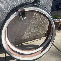 29 X 2.1 Whitewall Tires.  