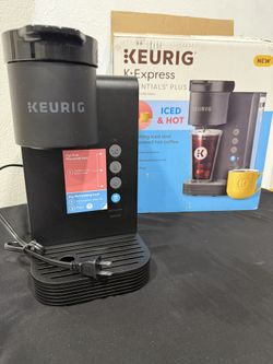 Keurig K-Express Essentials Plus, Iced and Hot Single-Serve K-Cup Pod Coffee Maker, Black