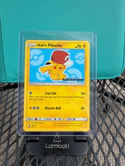 Ash's Pikachu SM113 Pokémon Promo Card