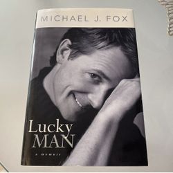 Lucky Man A Memoir by Michael J. Fox, Hardcover (notes on one page, see pic)
