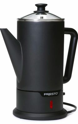 Presto 02815 Cordless Coffee Percolator Black Tested Works Great