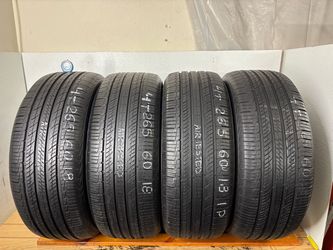 Set 4 tires 265 60 18 Hankook Dynapro hp2 high tread