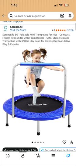Open Box portable trampoline!! ✨