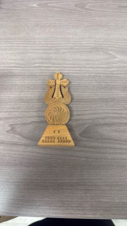 Hand-Carved Wooden Decorative Figurine