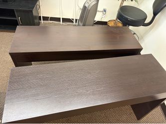 x2 Entryway hall table espresso brown 48”Lx15.5”x28”h   $40 for both