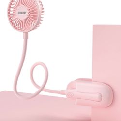 Handheld Fan Portable Mini Clip On Fan With Rechargeable Battery 2000mAh