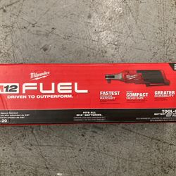 Milwaukee M12 Fuel 12v Lithium LON cordless high speed 3/8 In Ratchet