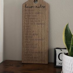 Wall Display House Rules 