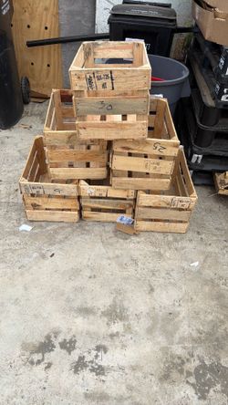 Wooden crates