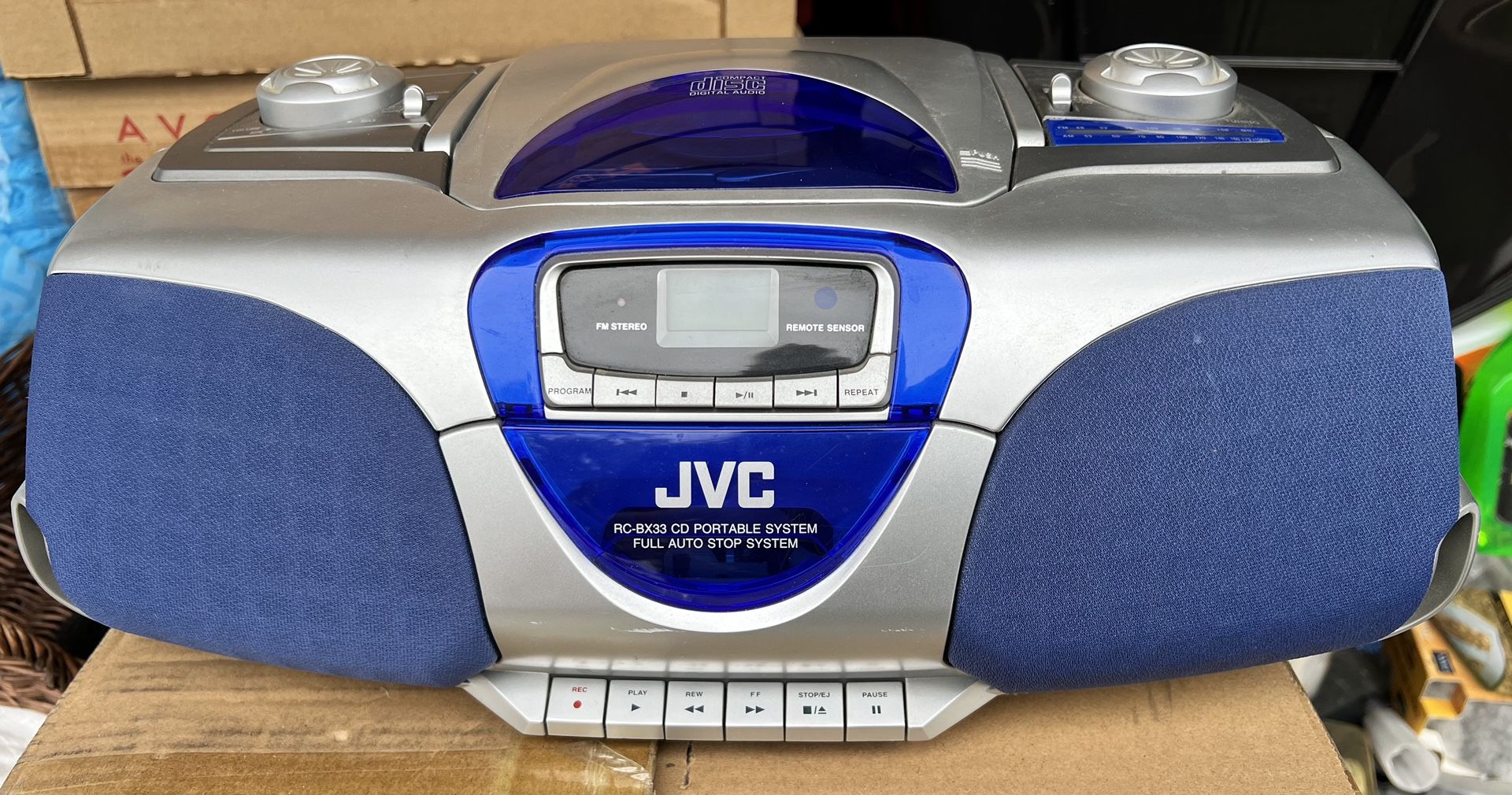 Jvc Cd Portable System Model Number RC – BX33Sl