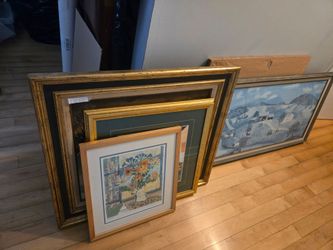 Picture Frames with Art Lot