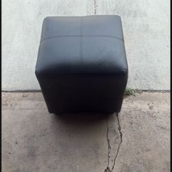 Small Leather ottoman
