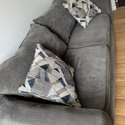 Gray sofa Loveseat Couch  - Delivery !