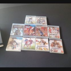  11 PS3 GAMES. . ALL FOR 30 FIRM. Added Batman. Not In Pic.