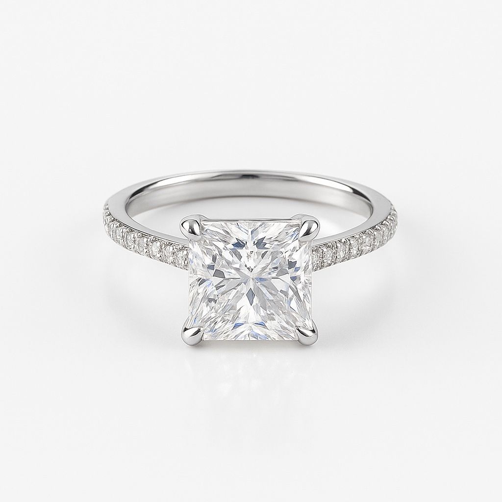 5 Carat Diamond Engagement Ring - Lab Grown