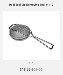 Pool tool. Pump lid opener