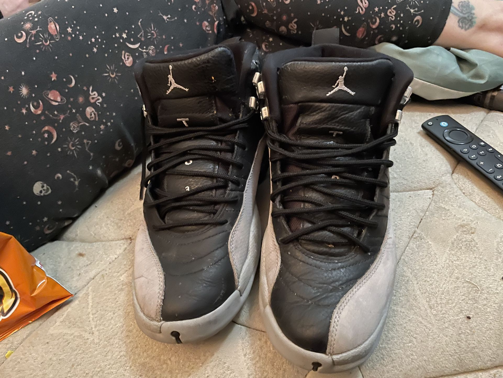 Retro 12 Black And Grey Retro Jordan’s