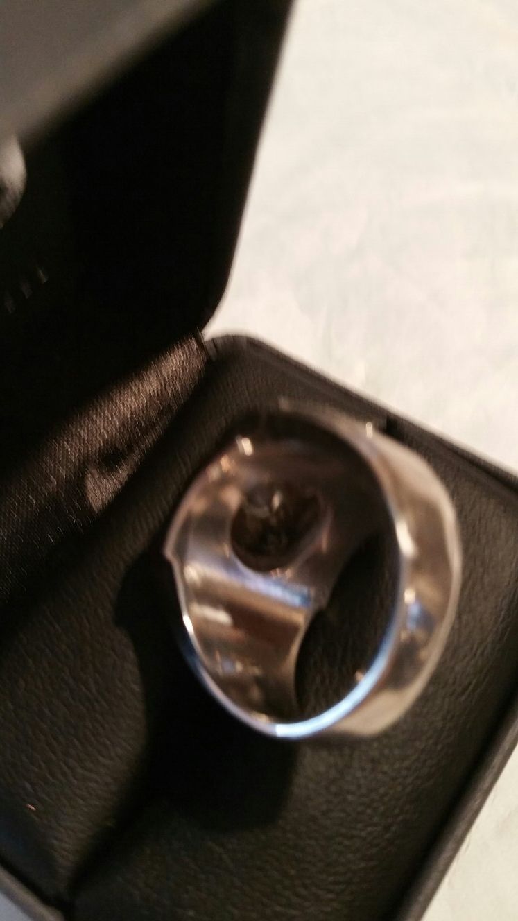 Men's Custom Ring 14k white Gold. 5000.00 Vintage and beautiful flashy and heavy gold.