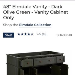 Mahogany vanity cabinet