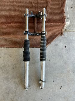1978 YAMAHA TT500 Front Forks Shock Suspension Fork W/ Triple Clamp