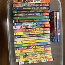 Various Nickelodeon DVDs and 2 PS4 Games