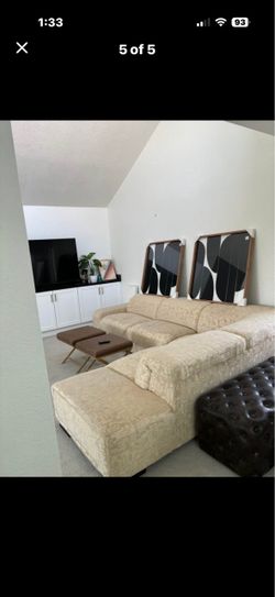 True mid century modern sectional