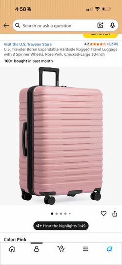 Amazon Traveler Boren Expendable Luggage(Pink)