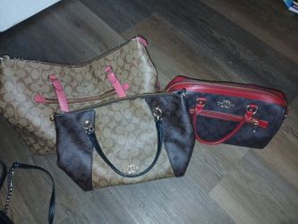 Coach Signature Handbag Bundle – Set of 3