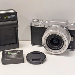 Panasonic Lumix GF7, 12-32mm Lens, 3,220 Shutter, Battery & Charger