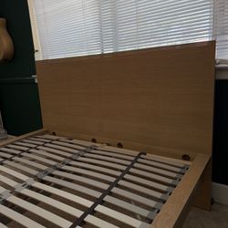 IKEA MALM OAK BED FULL SIZE 