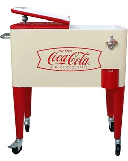 Coca Cola Retro Rolling Cooler