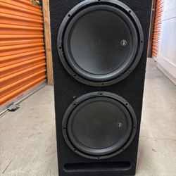 (2)jl Audio 12 Inch Subs In A Box W3-v3-2