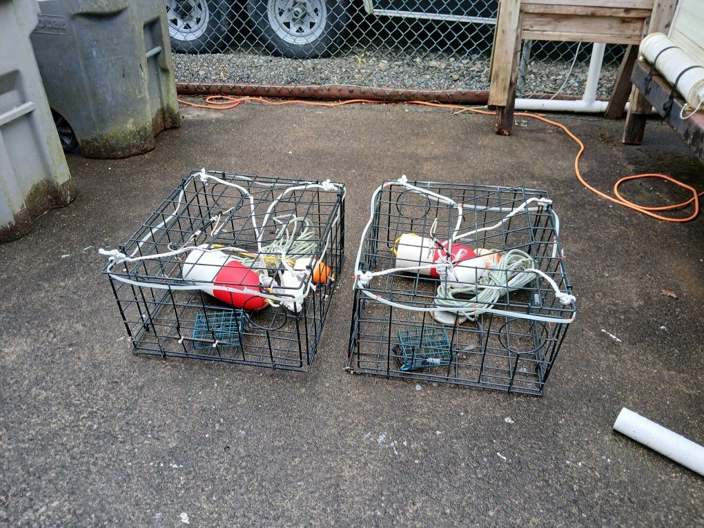 To Willapa Fully Rigged Crab Traps Ready To Fish!