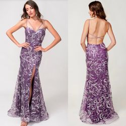 New With Tags Nina Canacci Beaded Long Formal Dress & Prom Dress $239