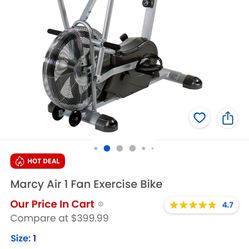 Marcy Air 1 Fan Exercise Bike