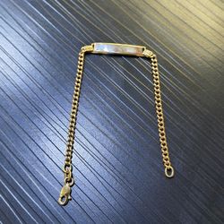 10k Solid Baby Bracelet 