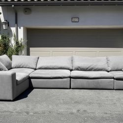 Amazing Cloud Couch Gray Sectional Couch Modular Sofa In Perfect Condition - Free Delivery 🚚 
