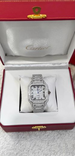 moissanite cartier santos