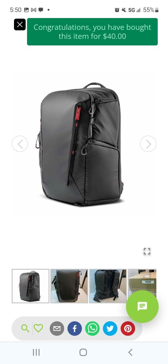 PGYTECH OneMo Lite Camera Backpack 22L DJI, Sony, Canon, Nikon