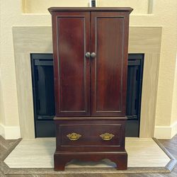 The Bombay Company Vintage Wooden Jewelry Box Chest