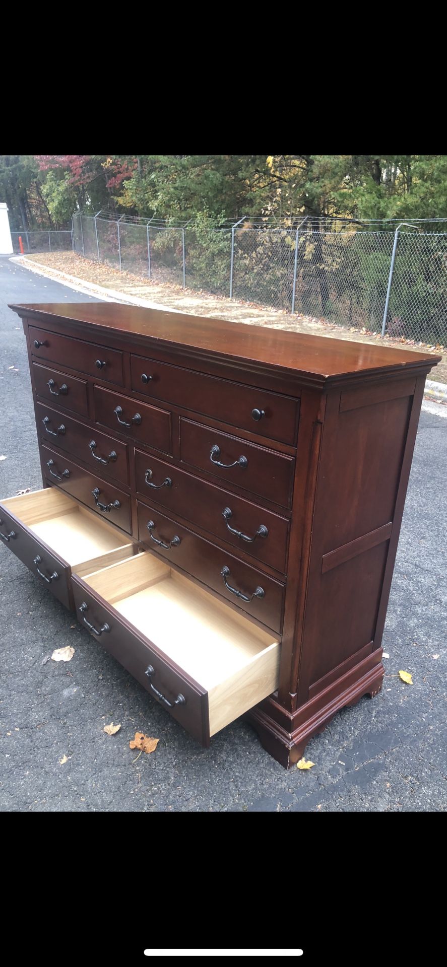 Real Wood Long Dresser With Big Drawers. Drawers Sliding Smoothly. Delivery Available