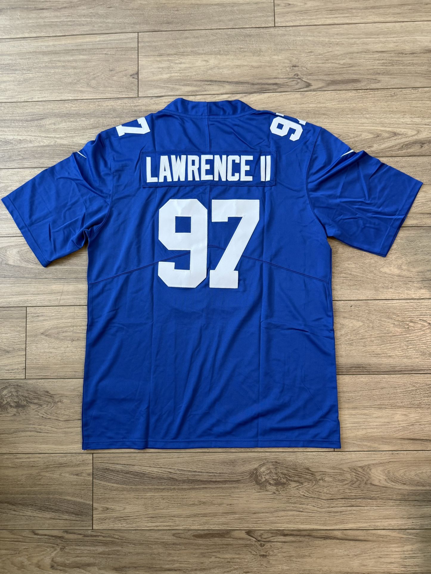 Men's New York Giants 97# lawence II Blue Stitched Jersey, S To 3Xl