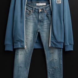 🔥 Custom Distressed Designer Jeans — Handcrafted Luxury Style (Abstract Denim™)