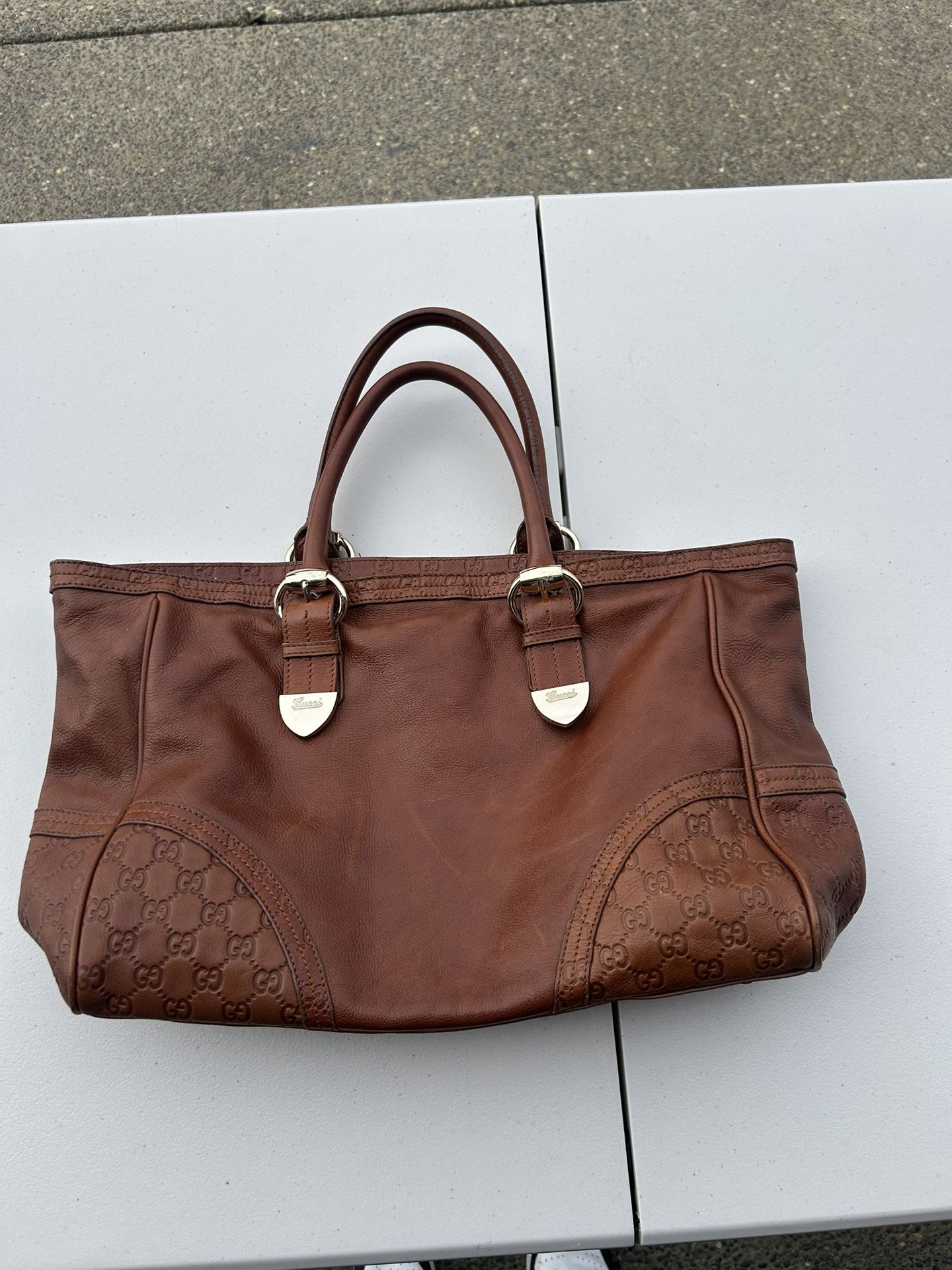 Gucci guccissima trim large Signoria Tote