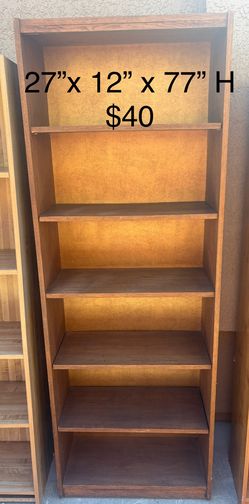 Assorted bookcases see pics