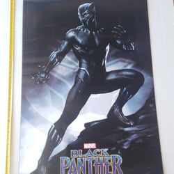 Black Panther Marvel Poster! LIKE NEW--NEVER HUNG OR USED! Large 36" inches x 24" inches
