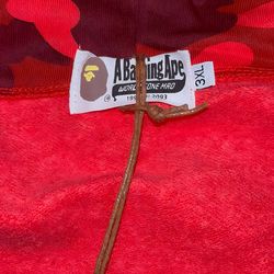 Red Bape Zip-Up 3xl